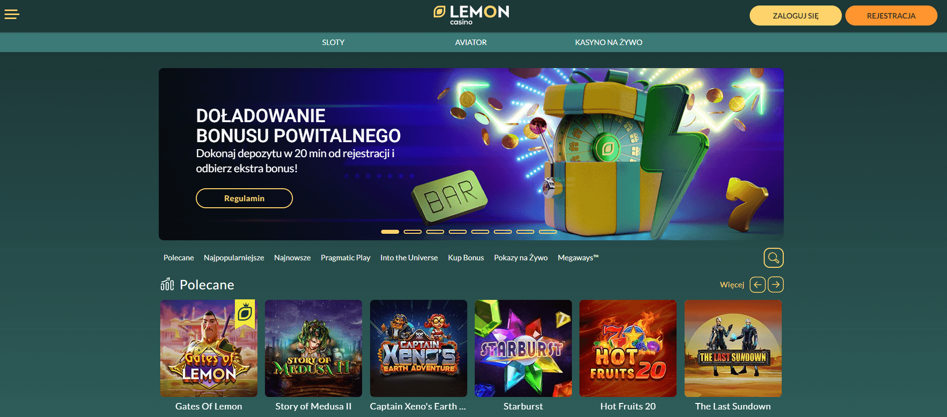 Strona Lemon Casino