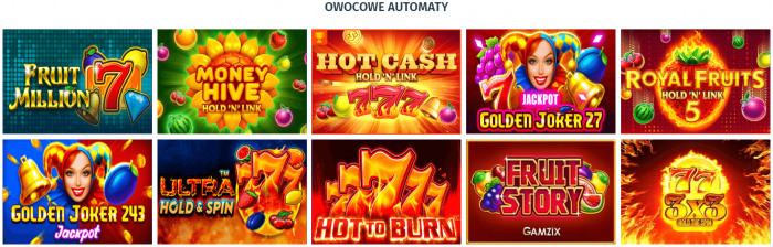 Owoc Automaty Spin City Casino