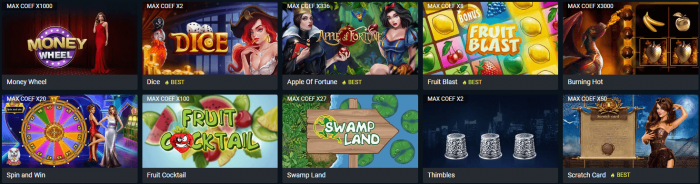 Gry SpinBetter Casino