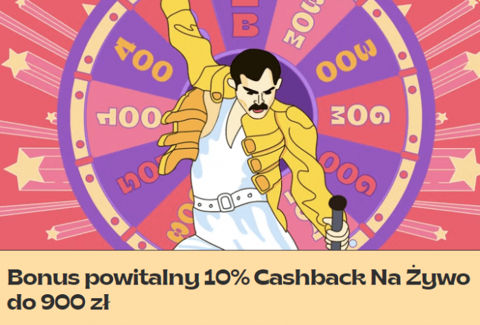 Bonus Powitalny Cashback na Zywo