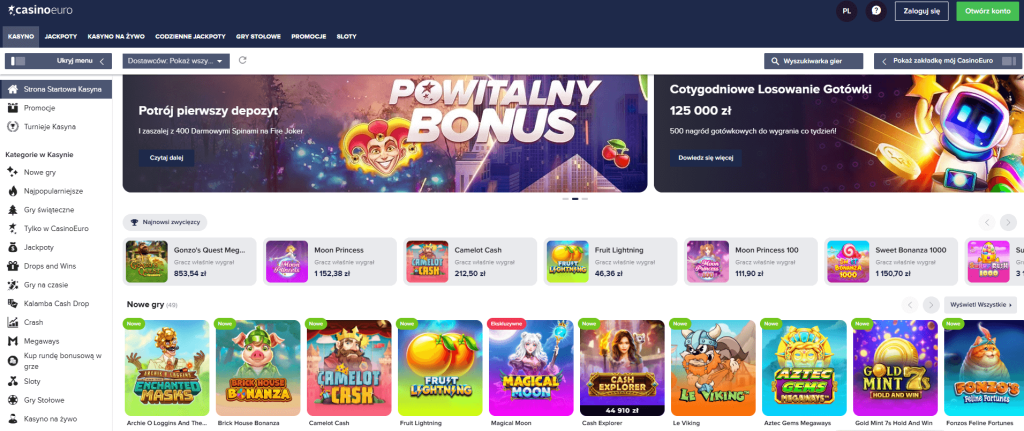 Oficjalna strona CasinoEuro