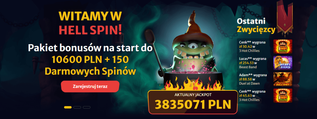Hell Spin Bonus Powitalny