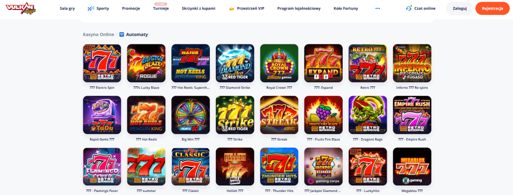gry hazardowe za darmo 77777 w vulkan vegas