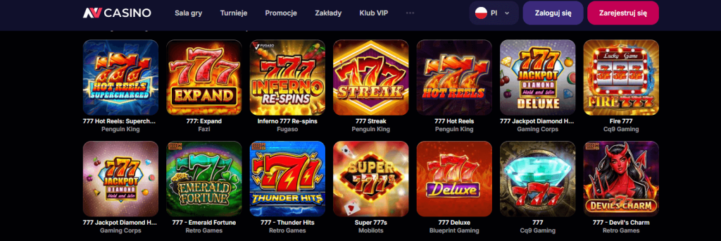 nv casino darmowe gry 777